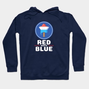 Blue Red White Independence Day Hoodie